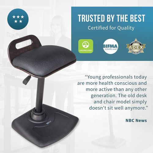 베리데스크 VARIDESK - Adjustable Standing Desk Chair - VARIChair Pro - Black