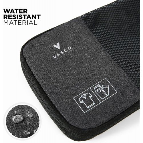  [아마존 핫딜]  [아마존핫딜]VASCO Compression Packing Cubes for Travel  Premium Set of 3 Luggage Organizer Bags 3 Set Black with Dirty Compartment