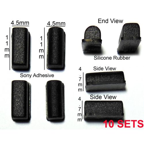  VATH 10 Sets Rubber Feet Set Compatible for Acer Aspire One Netbook 11mm(L) x 4.5mm(W) x 4.7mm(H) [614x10]