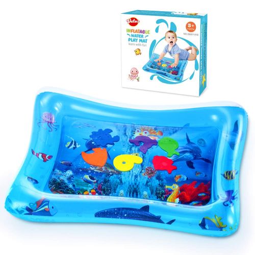  VATOS Tummy Time Water Mat, Baby Toys for 3 6 9 Months, The Perfect Tummy Time Toy for Infant Early Development Activity Centers| BPA Free Splashing Water Play Mat Promotes Visual