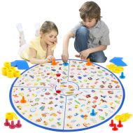 [아마존 핫딜] [아마존핫딜]VATOS Board Game, Little Detective Card Game Memory Game Tabletop Game for Kids Families Party, Matching Game, Educational Toys for Kids Toddlers 3,4,5,6,7 Years Old Boys & Girls G