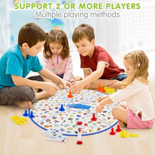  [아마존 핫딜] [아마존핫딜]VATOS Board Game, Little Detective Card Game Memory Game Tabletop Game for Kids Families Party, Matching Game, Educational Toys for Kids Toddlers 3,4,5,6,7 Years Old Boys & Girls G
