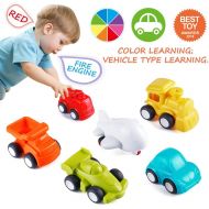 [아마존 핫딜] VATOS Toddler Car Toys, 6 Pack Toy Cars for 1 2 Years Old with Free Wheel City Traffic Little Cars,Toy Cars for Toddlers Early Educational Toddler Toys