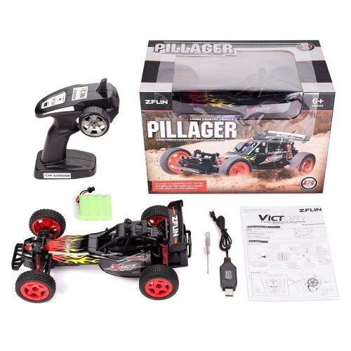  [아마존 핫딜]  [아마존핫딜]VATOS Ferngesteuertes Auto RC Auto 1:16 Skala 2,4 GHz RC Racing Buggy Auto Offroad Elektro High Speed Monster Truck Rennen Crawler 2WD 50M Entfernung Fahrzeug Spielzeug Radio geste