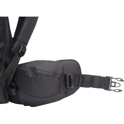  VAUDE Astrum Evo 60+10 M/L Backpack - 60L - 70L - Large Backpack for Trekking, Travel and Backpacking - Adjustable Suspension System - Black