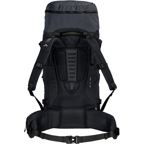  VAUDE Astrum Evo 60+10 M/L Backpack - 60L - 70L - Large Backpack for Trekking, Travel and Backpacking - Adjustable Suspension System - Black