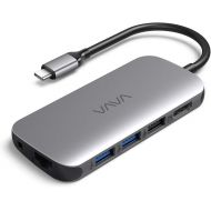 [아마존핫딜][아마존 핫딜] VAVA USB C Hub 9-in-1 Adapter with PD Power Delivery, 4K USB C to HDMI, USB 3.0 Ports, 1Gbps Ethernet Port, SD/TF Cards Reader for MacBook/Pro/Air（2018） and Type C Windows Laptops