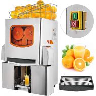 VBENLEM Commercial Juicer Machine, 110V Juice Extractor, 120W Orange Squeezer for 22-30 per Minute, Electric Orange Juice Machine with Pull-Out Filter Box SUS 304 Tank Stainless Co