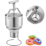 [아마존베스트]VBENLEM Manual Donut Depositor 5L, Dropper Plunger Dough, 6 Adjustable Thicknesses Batter Dispenser Hopper with stand, Food-Grade Aluminum, for Home & Commercial Use