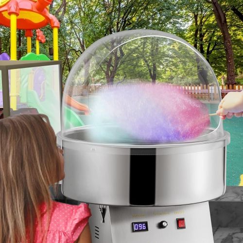  [아마존베스트]VBENLEM 20.5 Commercial Cotton Candy Machine Bubble Shield Clear Plastic Cotton Candy Cover for Candy Floss Machine