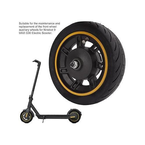  Scooter Replacement Front Wheels, 6.5 Inches Replacement Front Tire with Inner Tube for Ninebot 9 MAX G30 Electric Scooter