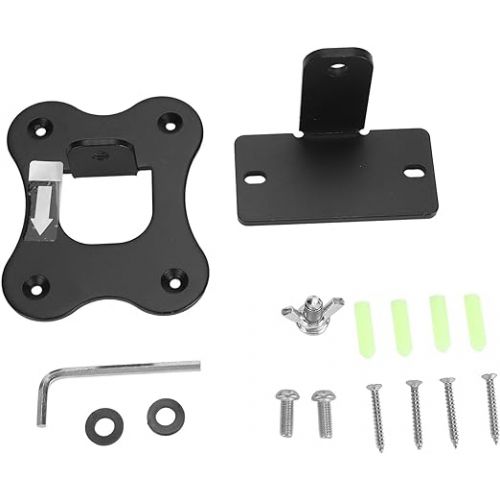  VBESTLIFE Metal Speaker Wall Mount Bracket for Genelec for G2 Home HiFi Active Speaker, Compatible with for Genelec Speakers with 2 Holes in The Back (Black)