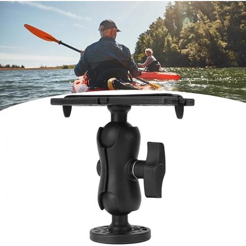  VBESTLIFE Fish Finder Accessories, 360 Degree Rotation Fish Finder Mount Ball Base Universal Ball Mount Fish Finder Holder Canoe Fishfinders Fishing