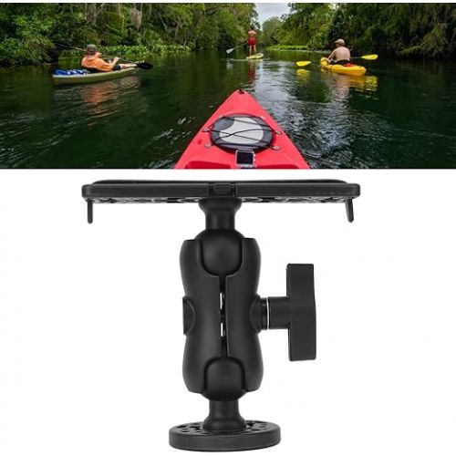  VBESTLIFE Fish Finder Accessories, 360 Degree Rotation Fish Finder Mount Ball Base Universal Ball Mount Fish Finder Holder Canoe Fishfinders Fishing