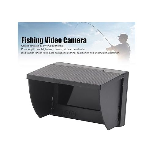  Underwater Fishing Camera Kit, Portable Video Fish Finder with 4.3 Inch LCD Monitor, Professional Fishing Aid for Ice Lake Sea Boat Fishing