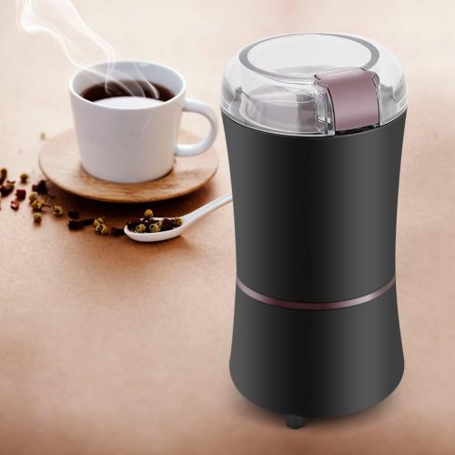  VBESTLIFE Elektrische Kaffeemuehle, 400W Schleifmaschine Getreide Muehle mit Edelstahl Blatt fuer Kaffeebohnen, Nuessen, Samen, Krautern und Gewuerzen