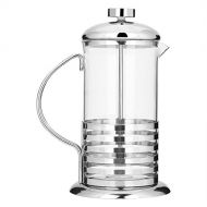 VBESTLIFE Kaffeekanne French Press,Edelstahl Glas Franzoesisch Presse Kaffeetasse Topfkolben Tee Maker,600 ml / 800 ml (600 ml)