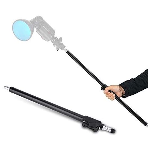  [아마존베스트]VBESTLIFE Camera Tripod Extension, Adjustable Extension Bar for Studio 45-74 cm 3/8 inch 1/4 inch Screw Double Insert Rod and Lightweight Microphone Mount