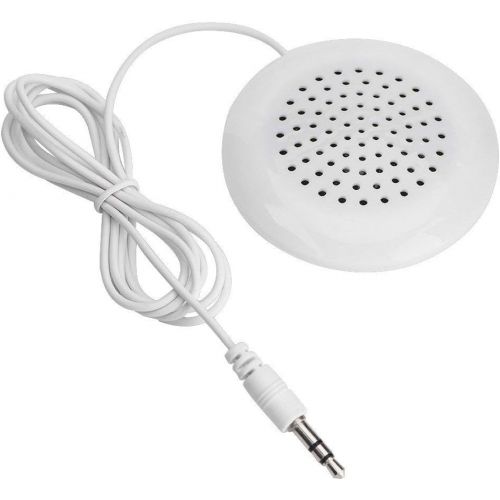  [아마존베스트]VBESTLIFE Mini Speaker, Stereo Outdoor Speaker, 3.5 mm Speaker Cushion for iPhone, iPod, iPad, MP3, MP4, Android, CD Player etc. White