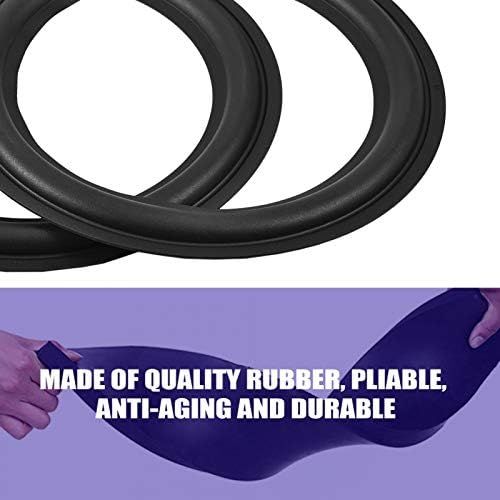  VBESTLIFE Rubber Edges, 8 Inch Speaker Surround Repair Rubber Woofer Edge Replacement Parts, Pack of 2