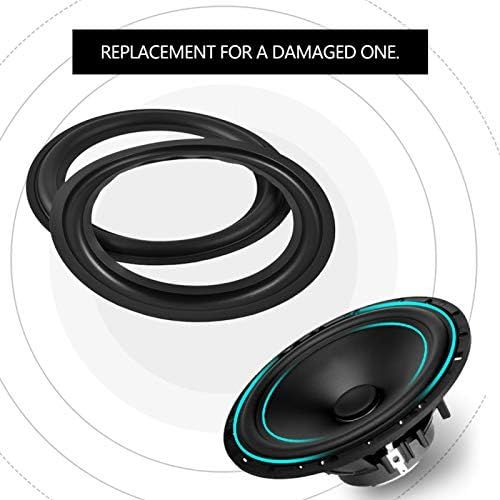  VBESTLIFE Rubber Edges, 8 Inch Speaker Surround Repair Rubber Woofer Edge Replacement Parts, Pack of 2