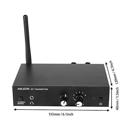  [아마존베스트]Vbestlife In-Ear Wireless Monitor System UHF Stereo Wireless Monitor System 670-680MHz for Anleon (1 Transmitter and 1 Receiver)