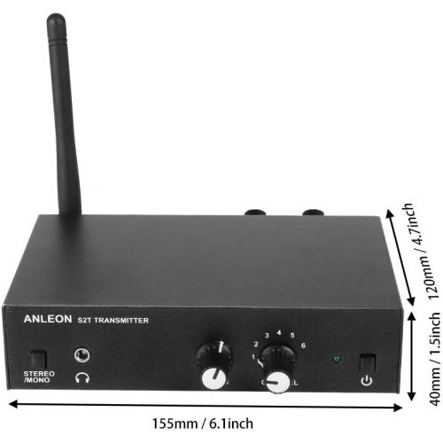  [아마존베스트]Vbestlife In-Ear Wireless Monitor System UHF Stereo Wireless Monitor System 670-680MHz for Anleon (1 Transmitter and 1 Receiver)