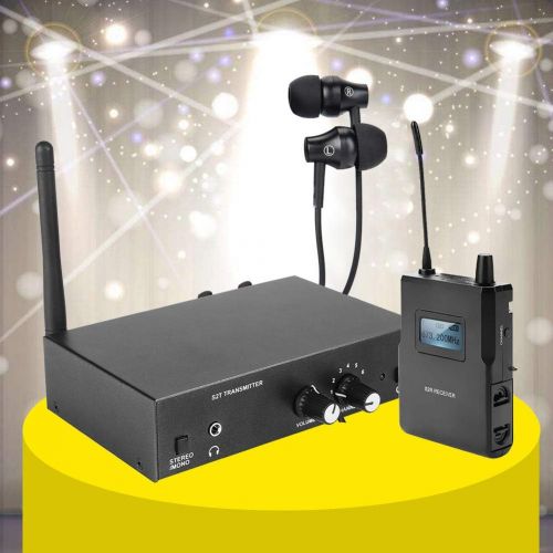  [아마존베스트]Vbestlife In-Ear Wireless Monitor System UHF Stereo Wireless Monitor System 670-680MHz for Anleon (1 Transmitter and 1 Receiver)