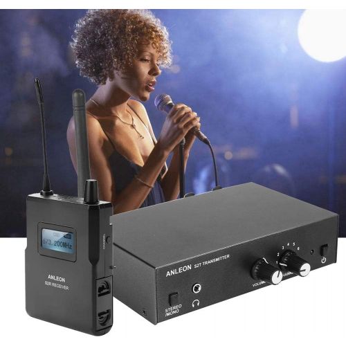  [아마존베스트]Vbestlife In-Ear Wireless Monitor System UHF Stereo Wireless Monitor System 670-680MHz for Anleon (1 Transmitter and 1 Receiver)