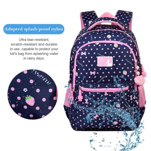  VBG VBIGER Girls School Backpack Cute Adorable Kids Backpack Elementary Dot Bookbag