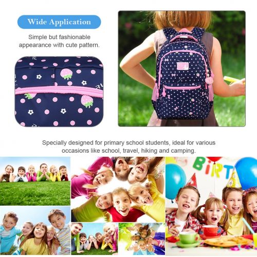  VBG VBIGER Girls School Backpack Cute Adorable Kids Backpack Elementary Dot Bookbag