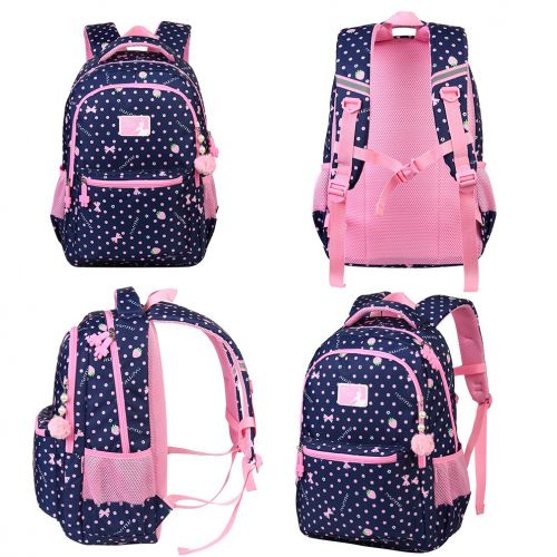  VBG VBIGER Girls School Backpack Cute Adorable Kids Backpack Elementary Dot Bookbag