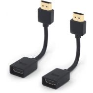 [아마존베스트]VCE 2-Pack HDMI Male to Female Swivel Adapter HDMI Extension Gold Plated Converter for Google Chrome Cast, Roku Streaming Stick