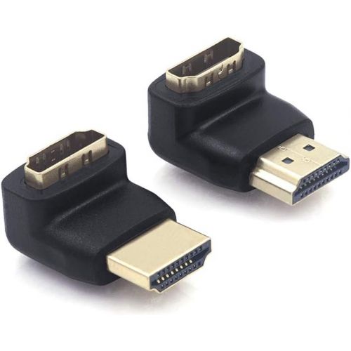  VCE Combo HDMI 90 Degree and 270 Degree Right Angle Male to Female Adapter 3D&4K Supported