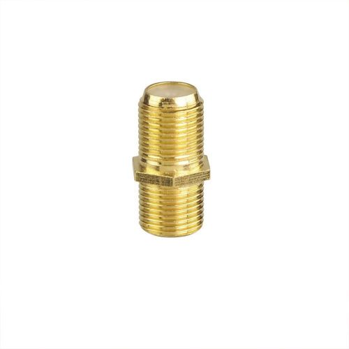  VCE Coaxial Cable Connector, RG6 Coax Cable Extender F-Type Gold Plated Adapter Female to Female for TV Cables