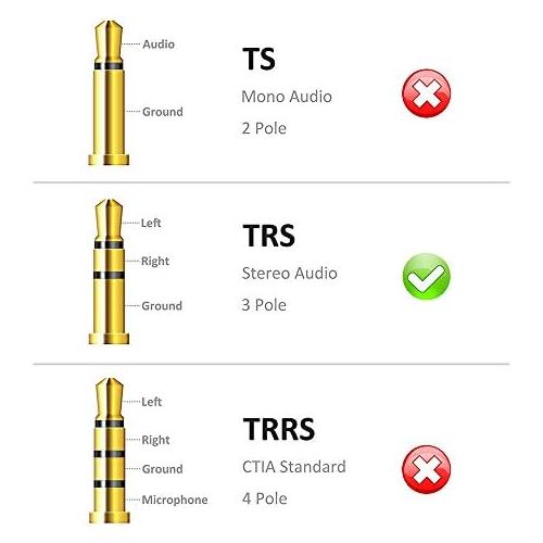  [아마존베스트]VCE HQ Audio Jack Adapter 6.35 mm Jack Male to 3.5 mm Jack Socket Adapter Stereo Headphone Adapter Gold-Plated Pack of 2