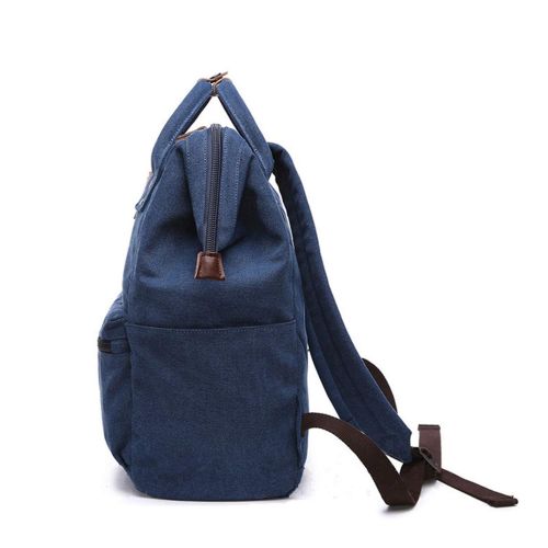  VCX2C4F Canvas backpack Girls Women bag teenage girl school bag vintage canvas Mini backpack solid feminina,Coffee,Large size