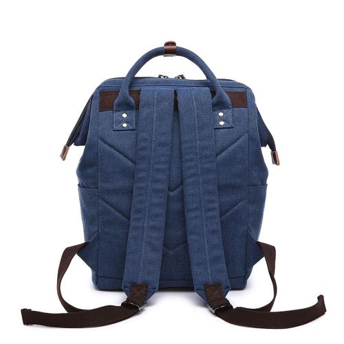  VCX2C4F Canvas backpack Girls Women bag teenage girl school bag vintage canvas Mini backpack solid feminina,Coffee,Large size