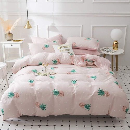  VClife Children Queen Duvet Cover Sets 100% Cotton Cactus Printing Bedding Collection Adult Full Bedding Sets for All Season, Wrinkle Fade and Stain Resistant, Lightweight, Soft, B