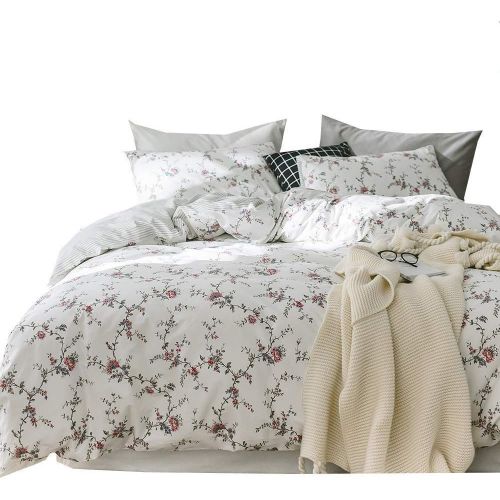  VClife Children Queen Duvet Cover Sets 100% Cotton Cactus Printing Bedding Collection Adult Full Bedding Sets for All Season, Wrinkle Fade and Stain Resistant, Lightweight, Soft, B