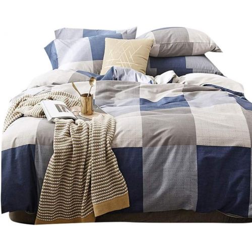  VClife Cotton Bedding Duvet Cover Sets King Arrow Print Bedding Sets- Zipper Closure & Corner Ties (1 Duvet Cover + 2 Pillow Cases)