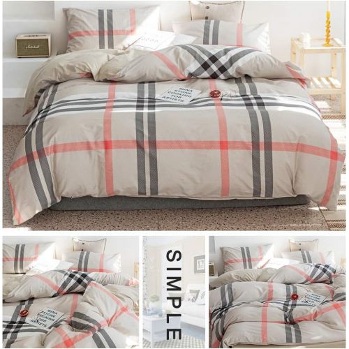  VClife Cotton Bedding Duvet Cover Sets King Arrow Print Bedding Sets- Zipper Closure & Corner Ties (1 Duvet Cover + 2 Pillow Cases)