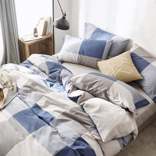  VClife Cotton Bedding Duvet Cover Sets King Arrow Print Bedding Sets- Zipper Closure & Corner Ties (1 Duvet Cover + 2 Pillow Cases)