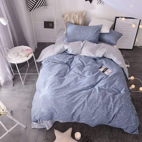  VClife Cotton Bedding Duvet Cover Sets King Arrow Print Bedding Sets- Zipper Closure & Corner Ties (1 Duvet Cover + 2 Pillow Cases)