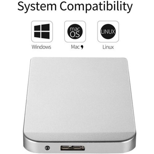  VDSOIUTYHFV External Hard Drive 1TB, External Hard Drive Plus Ultra Slim USB 3.0 for PC,Laptop,TV and Android