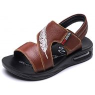 VECJUNIA Boys Athletic Sandals Open Toe Hook and Loop Nonslip Beach Water Flats Shoes