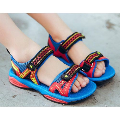  VECJUNIA Boys Girls Outdoor Sandal Open-Toe Non-Slip Summer Beach Shoes