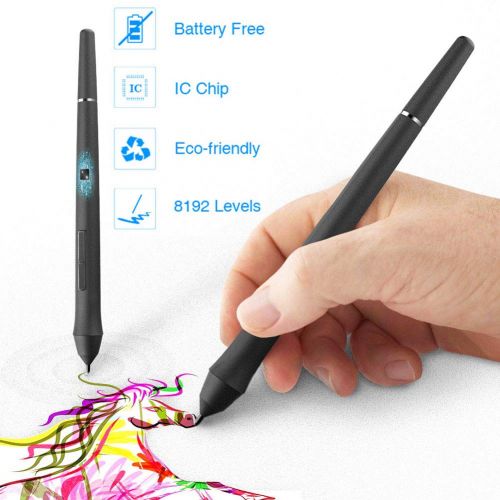  Drawing Monitor Pen Display VEIKK 15.6 inch HD IPS Graphics Tablet,with Express Key and Quick Dial,8192 Levels Battery-Free Pen and Adjustable Stand