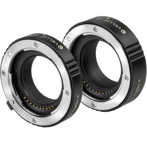  Vello Deluxe Auto Focus Extension Tube Set for FUJIFILM X-Mount, Version II