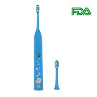 VENNERLI Sonic Electric Toothbrush for Kids 6-12 Years Rechargeable Electronic Toothbrush Soft Gum Care with...